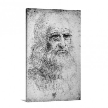 Self Portrait By Leonardo Da Vinci Wall Art - Canvas - Gallery Wrap