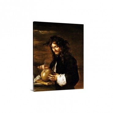 Self Portrait By Salvator Rosa Wall Art - Canvas - Gallery Wrap