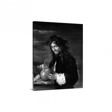 Self Portrait By Salvator Rosa Wall Art - Canvas - Gallery Wrap