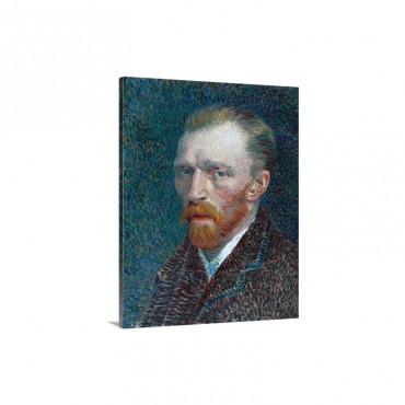 Self Portrait By Vincent Van Gogh Wall Art - Canvas - Gallery Wrap