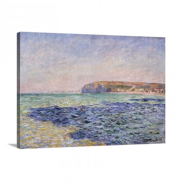 Shadows On The Sea The Cliffs At Pourville By Claude Monet Wall Art - Canvas - Gallery Wrap