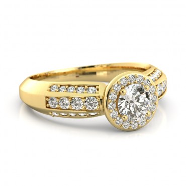 Sharon Diamond Ring - Yellow Gold