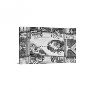 Sistine Chapel Ceiling Creation Of Adam 1510 Wall Art - Canvas - Gallery Wrap