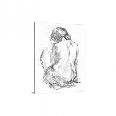 Sitting Pose I Wall Art - Canvas - Gallery Wrap