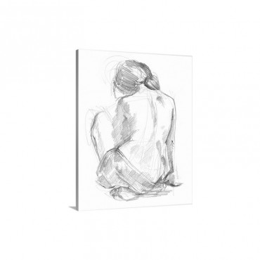Sitting Pose I Wall Art - Canvas - Gallery Wrap