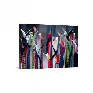 Ski Boards Wall Art - Canvas - Gallery Wrap