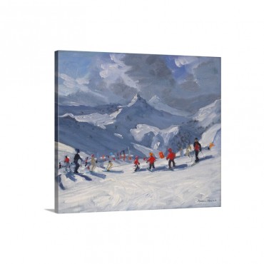 Ski School Tignes 2009 Wall Art - Canvas - Gallery Wrap