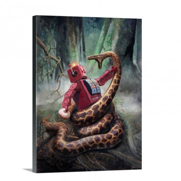 Snakefight Wall Art - Canvas - Gallery Wrap