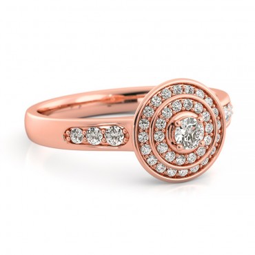 Sofia Diamond Ring - Rose Gold