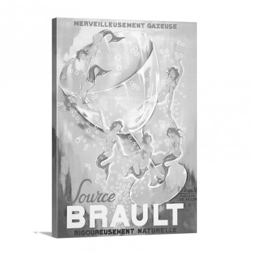 Source Brault Vintage Poster By Philippe Noyer Wall Art - Canvas - Gallery Wrap