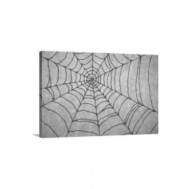 Spider Web Drawing Wall Art - Canvas - Gallery Wrap