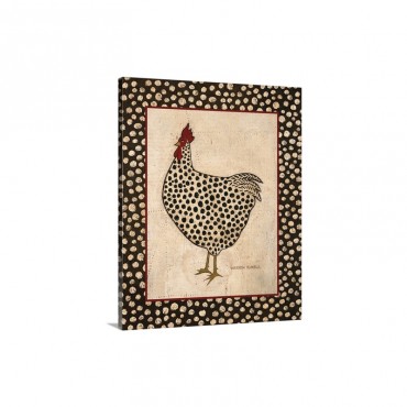 Spotted Chicken Wall Art - Canvas - Gallery Wrap