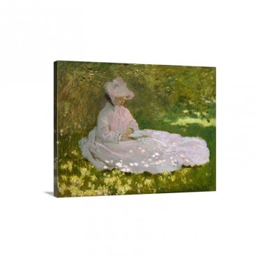 Springtime By Claude Monet Wall Art - Canvas - Gallery Wrap