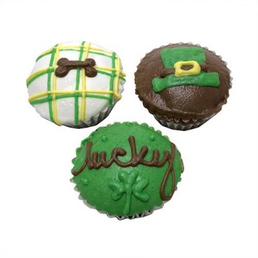 Luck of the Irish Mini Cupcakes - Case of 15