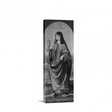 St Clare By Marco D'Oggiono 16th Brera Gallery Milan Italy Wall Art - Canvas - Gallery Wrap