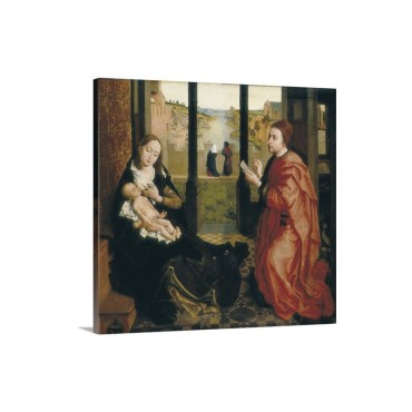 St Luke Drawing The VirginDetail Ca 1435 40 Wall Art - Canvas - Gallery Wrap