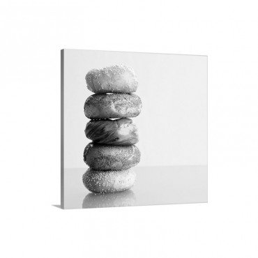 Stack Of Bagels Wall Art - Canvas - Gallery Wrap