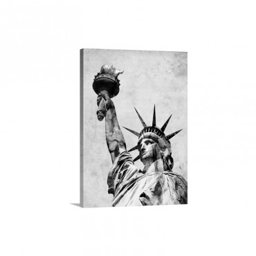 Statue Of Liberty Watercolor Illustration Wall Art - Canvas - Gallery Wrap