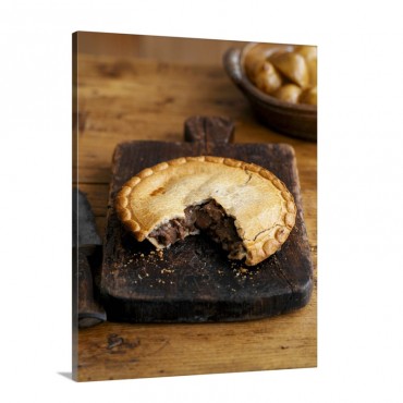 Steak And Ale Pie UK Wall Art - Canvas - Gallery Wrap
