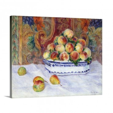 Still Life With Peaches Wall Art - Canvas - Gallery Wrap