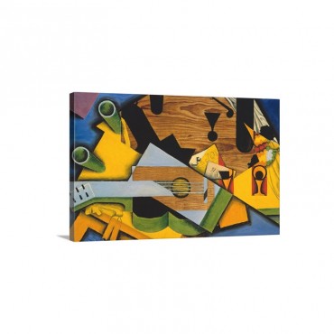 Still Life With A Guitar By Juan Gris Wall Art - Canvas - Gallery Wrap