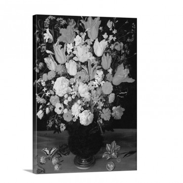 Still Life Of Flowers 1610s Wall Art - Canvas - Gallery Wrap