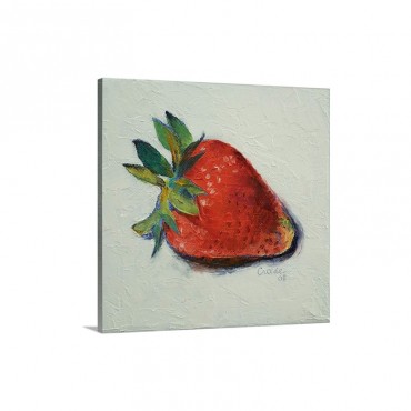 Strawberry Painting Wall Art - Canvas - Gallery Wrap
