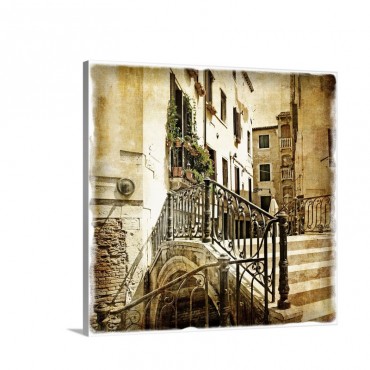 Streets Of Old Venice Wall Art - Canvas - Gallery Wrap