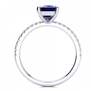Yana Sapphire Ring - White Gold
