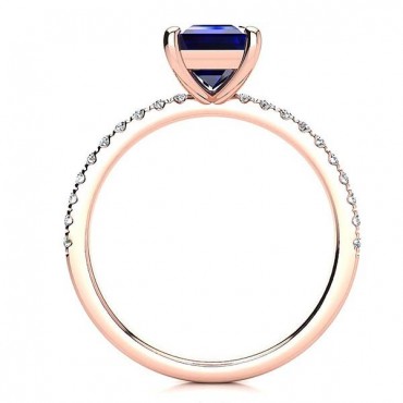 Yana Sapphire Ring - Rose Gold
