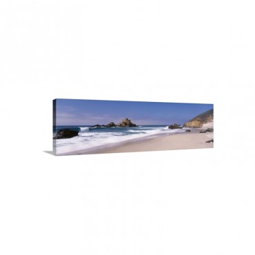 Surf On The Beach Pfeiffer Beach Big Sur California Wall Art - Canvas - Gallery Wrap