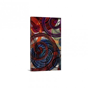 Swirling Circles Wall Art - Canvas - Gallery Wrap