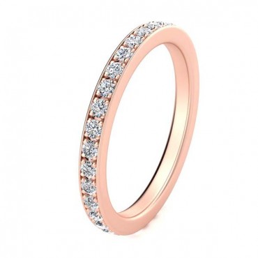Sydney Diamond Eternity Ring - Rose Gold