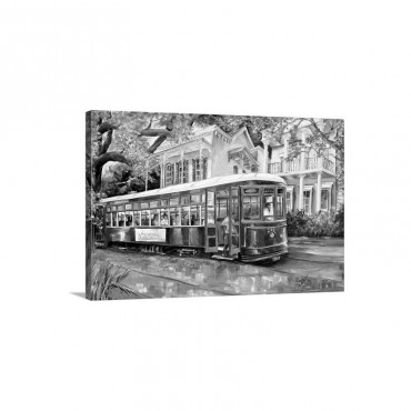 Streetcar in the Garden District Wall Art - Canvas - Gallery Wrap