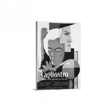 Swedish Poster For Film Cagliostro Wall Art - Canvas - Gallery Wrap 