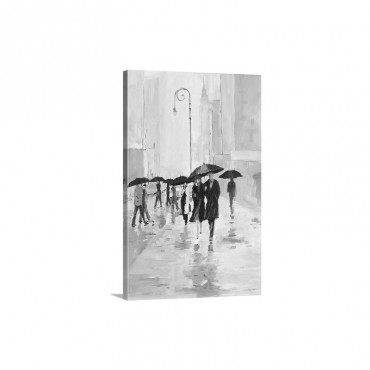 City in the Rain Wall Art - Canvas - Gallery Wrap