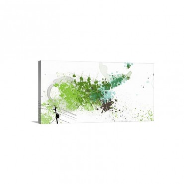 A Scattering of Green Wall Art - Canvas - Gallery Wrap 