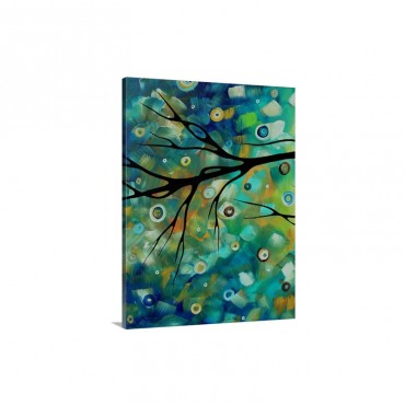 Morning Blues 2 - Abstract Art Landscape Painting Wall Art - Canvas - Gallery Wrap