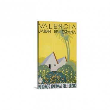 Valencia Jardn De Espana Poster - Canvas - Gallery Wrap