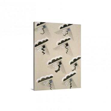 Design from Nouvelles Compositions Decoratives, late 1920s Wall Art - Canvas - Gallery Wrap 