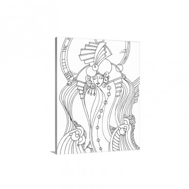 Art Deco Lady Wall Art - Canvas - Gallery Wrap