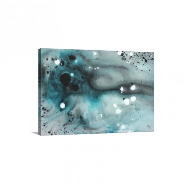 Turquoise Ecstasy I V - Trendy Turquoise Modern Art Wall Art - Canvas - Gallery Wrap 