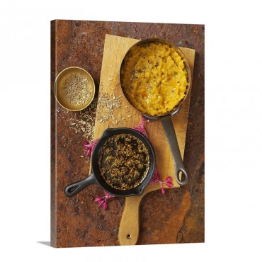 Tadka Daal With Toasted Fennel Seeds India Wall Art - Canvas - Gallery Wrap