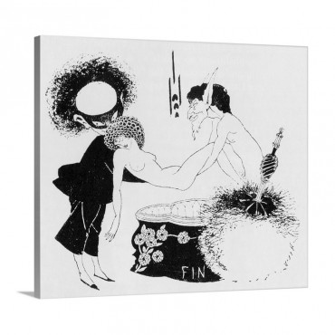 Tail Piece From Salome By Aubrey Beardsley Wall Art - Canvas - Gallery Wrap