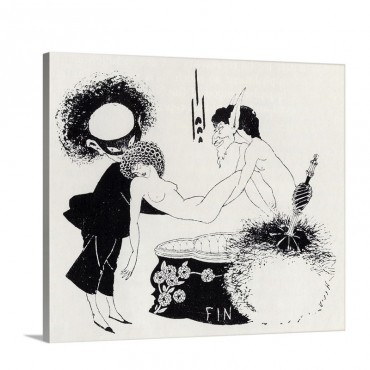 Tail Piece From Salome By Oscar Wilde 1854 1900 Wall Art - Canvas - Gallery Wrap