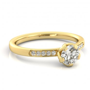 Tara Diamond Ring - Yellow Gold