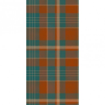 Tartan Plaid In Blue And Orange