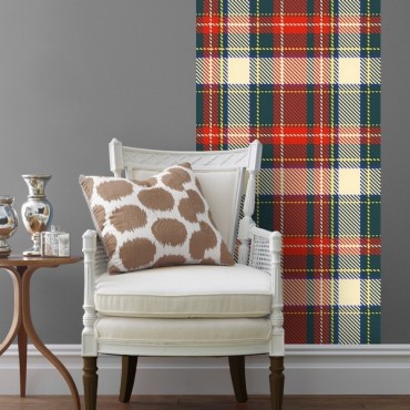 Tartan Plaid In Traditional Holiday Colors