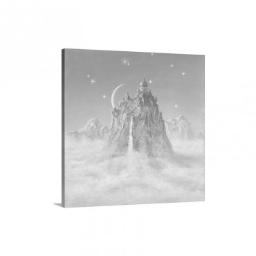 Temple In The Mountain Wall Art - Canvas - Gallery Wrap