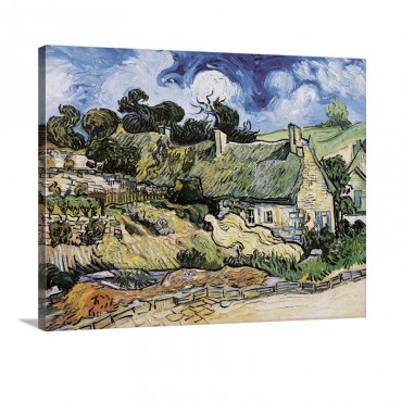 Thatched Cottages At Cordeville Wall Art - Canvas - Gallery Wrap